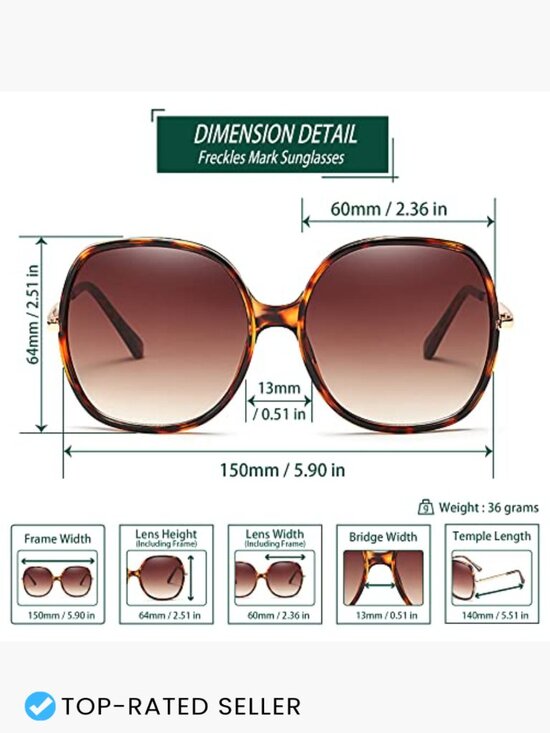 Oversized Square Sunglasses Retro 70s Vintage UV400 Protection Plastic Frame main image 4